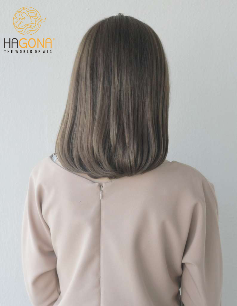 Tóc giả ngắn Hàn Quốc cực đẹp bằng tóc thật Hagona