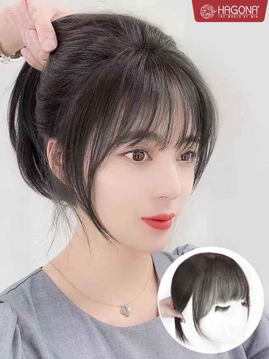 tóc mái thưa tóc mái đẹp dành cho nữ có nhiều màu cho các bạn chọn   Shopee Việt Nam