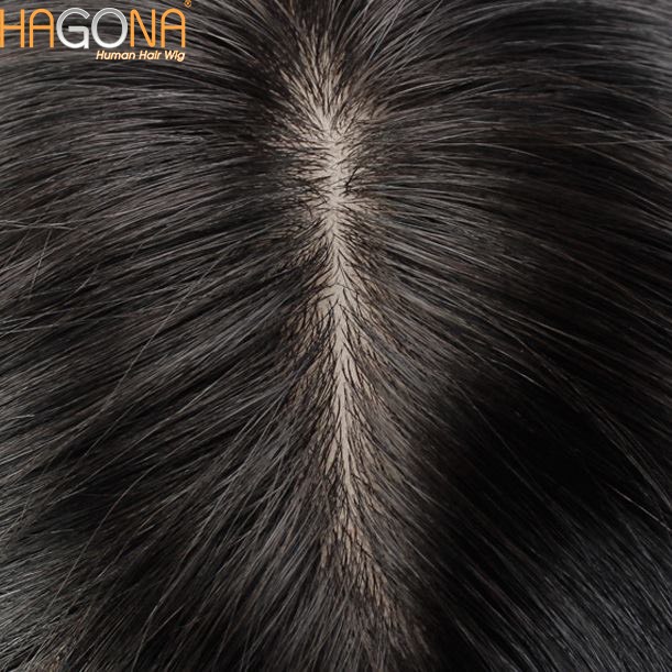 Khách hàng sử dụng tóc giả siêu da đầu của tóc giả Hagona