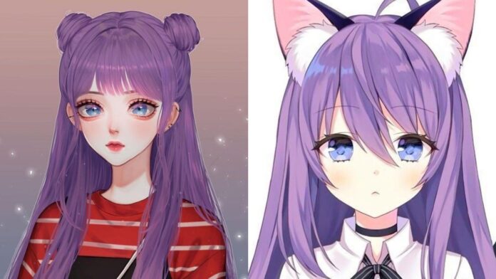 Kiểu tóc anime nhuộm màu đẹp