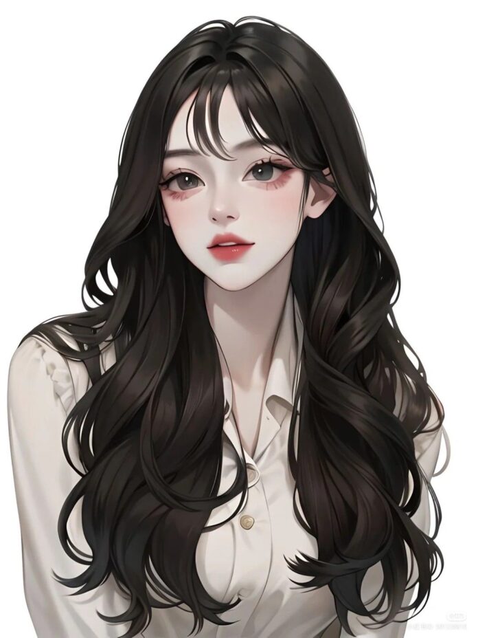 Kiểu tóc anime nữ đẹp dành cho tóc dài
