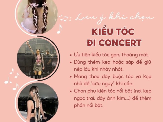 Tips nhỏ khi chọn kiểu tóc đi concert