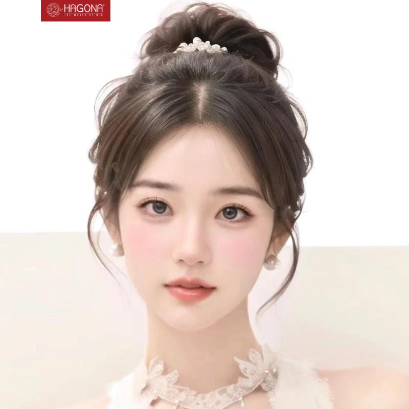 kiểu tóc nữ búi cao