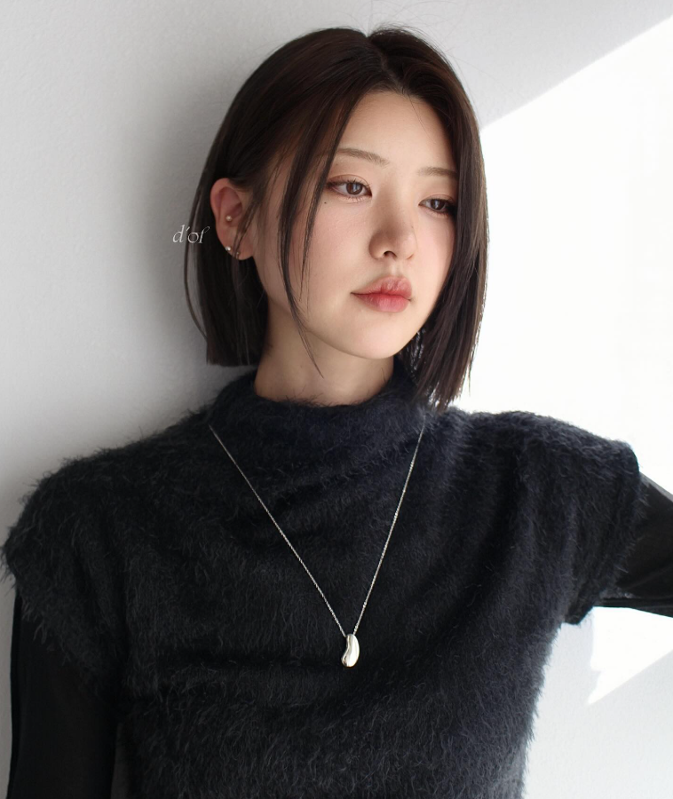 Tóc bob ngôi lệch