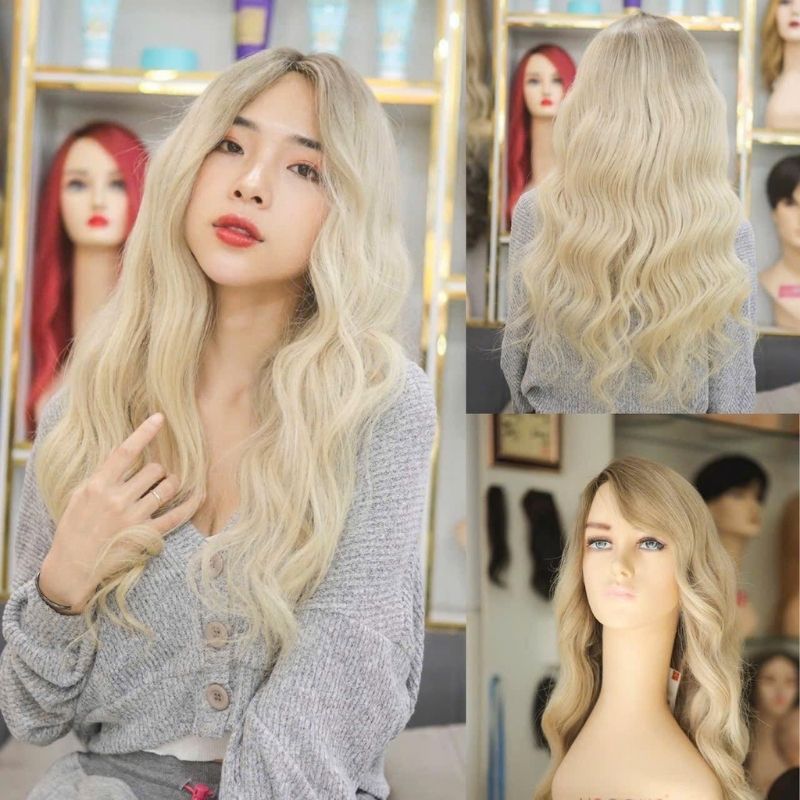 Tóc giả bạch kim nữ