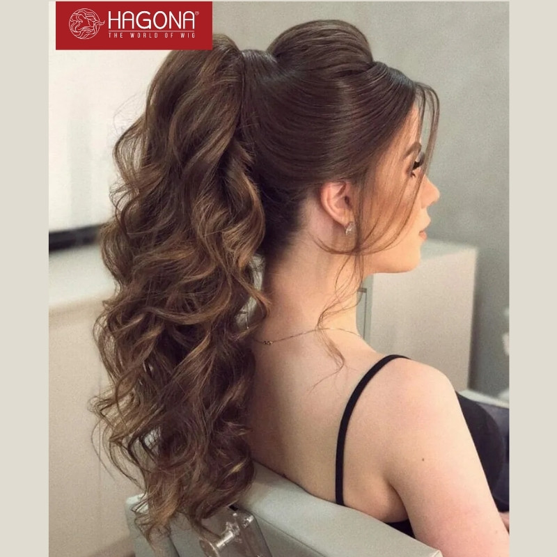  Tóc giả cột đuôi ngựa