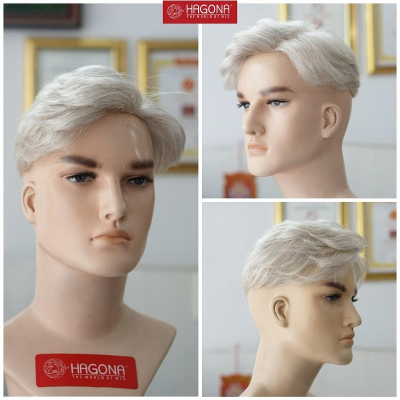 Tóc giả nam kẹp 