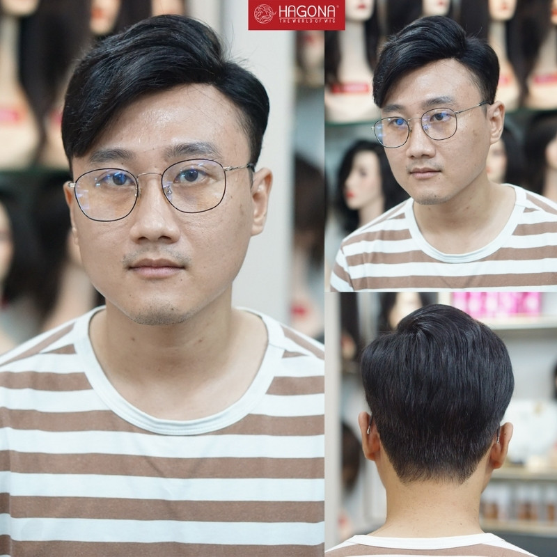 Tóc giả nam mái M