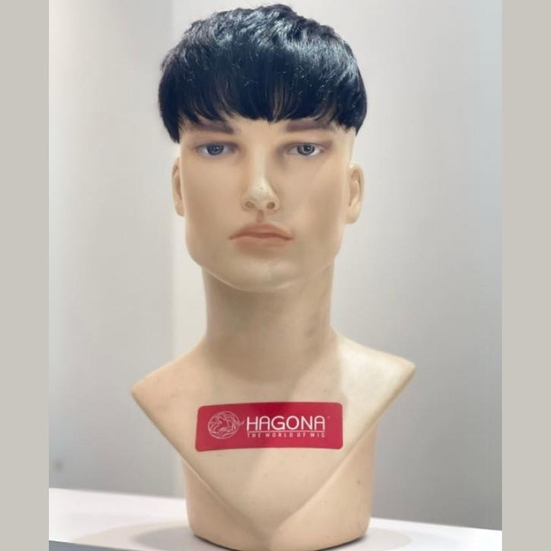 tóc giả nam mái ngang