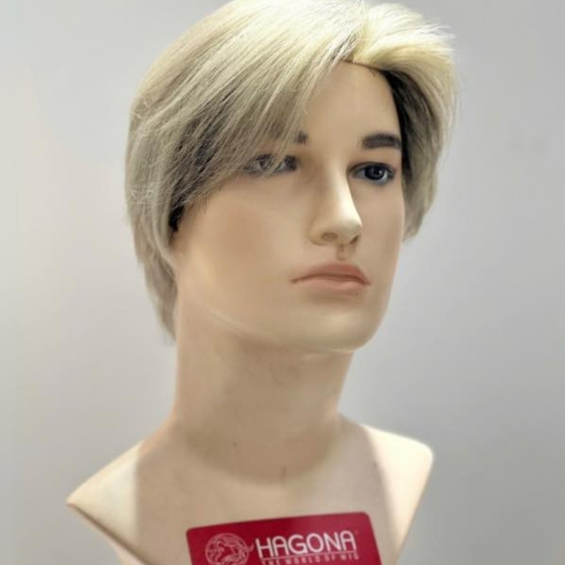 Tóc giả nam màu trắng