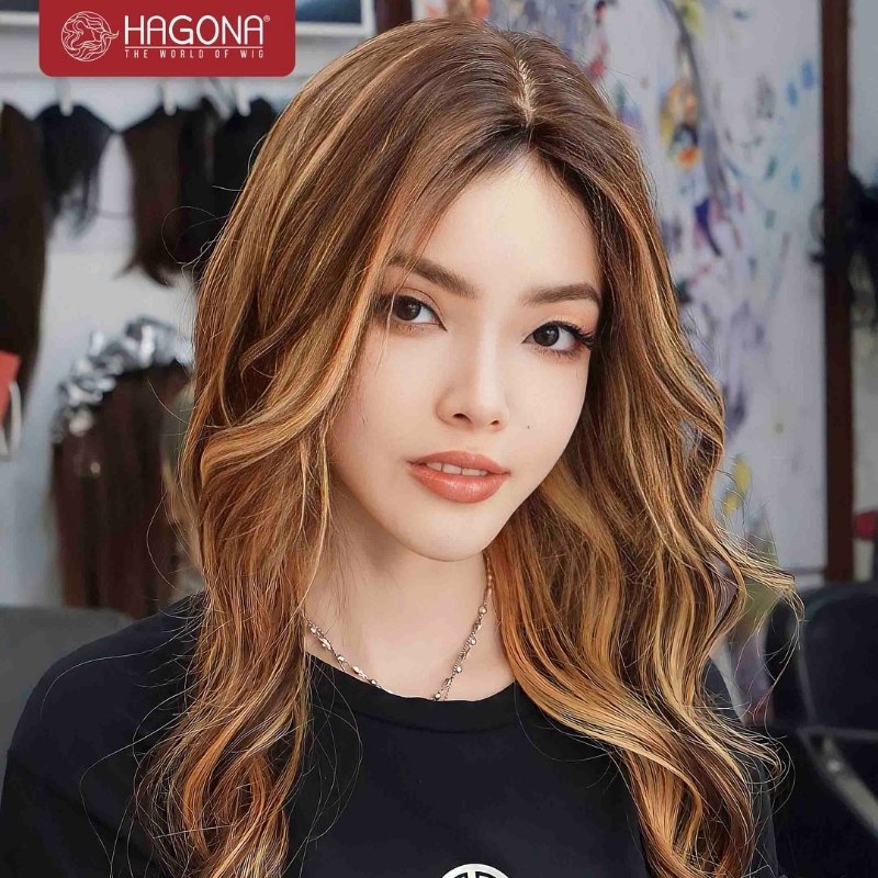 tóc giả nữ 2 màu