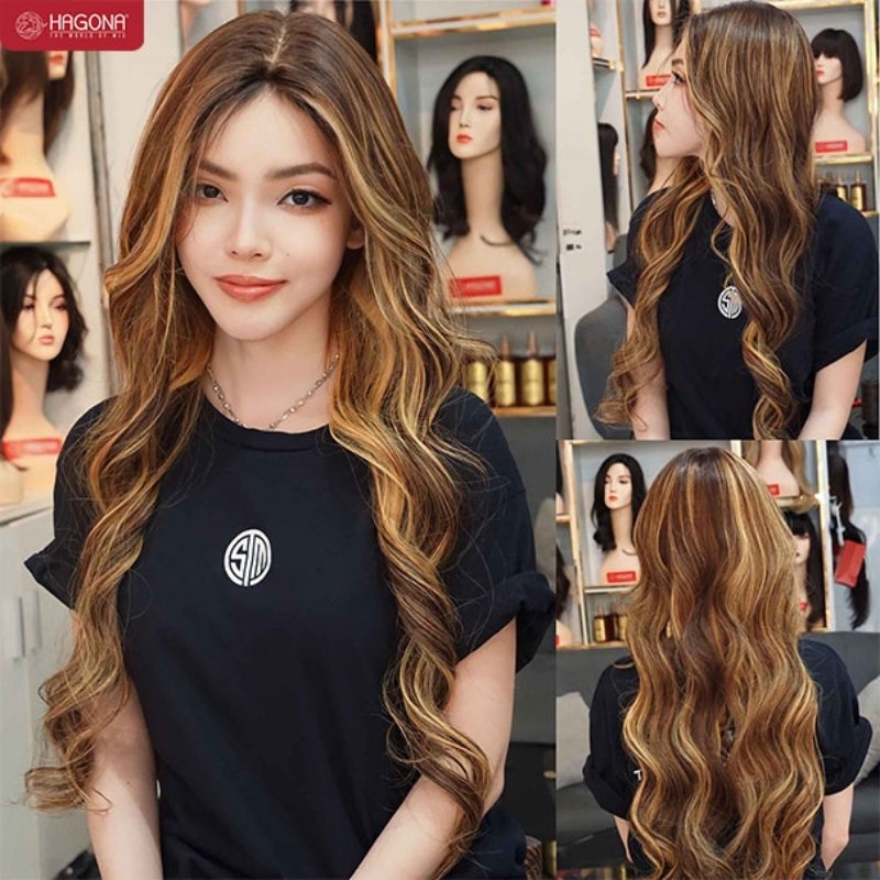 Tóc giả xoăn xù mì