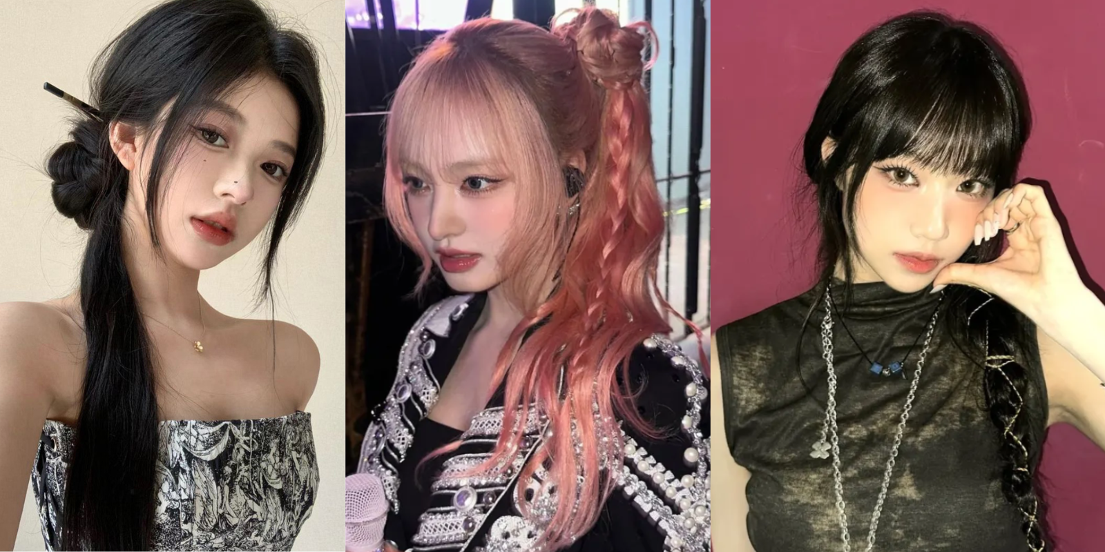 Gợi ý những kiểu tóc buộc lệch được các idol Hàn 